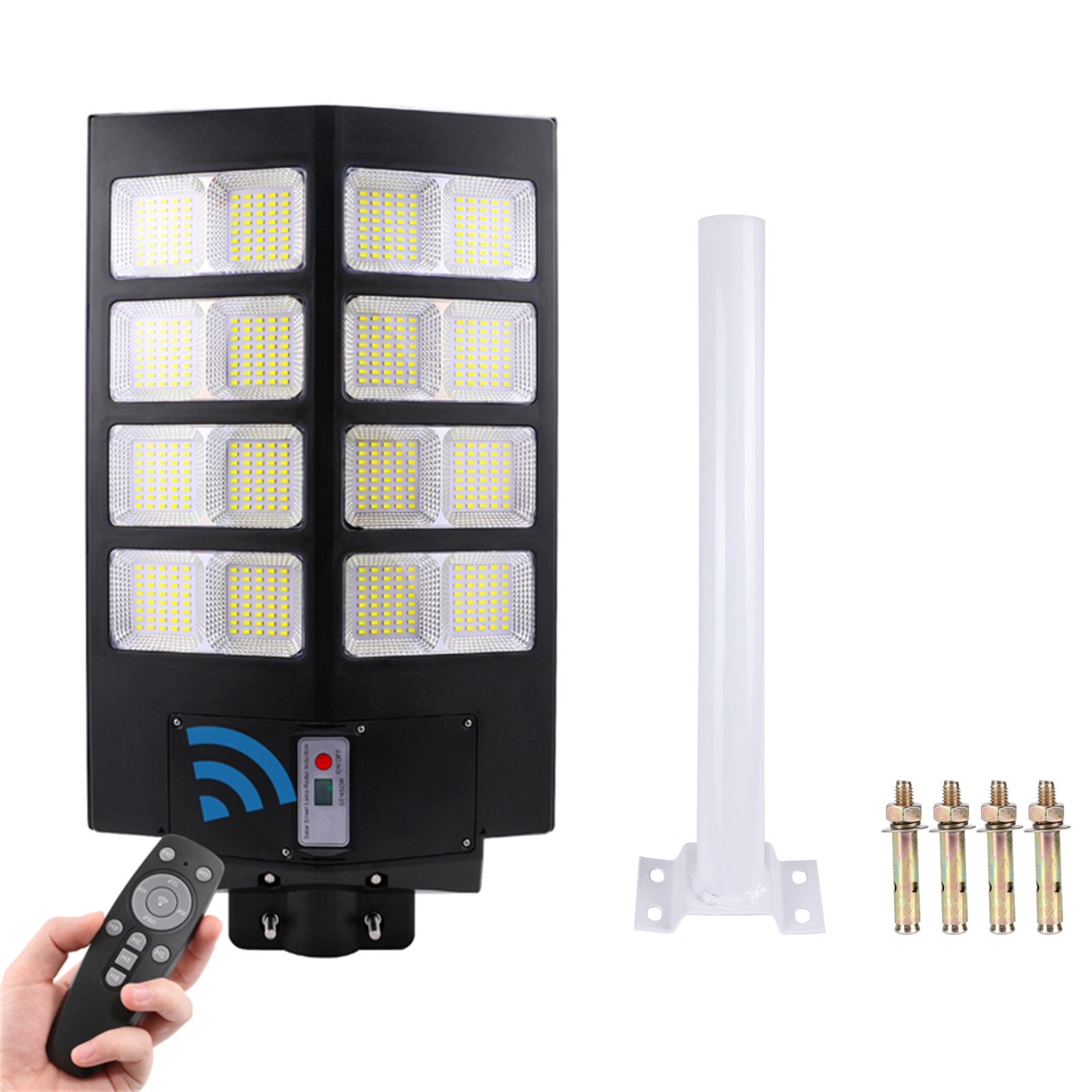 800W 640LED Solar Street Light,Radar+Light Control Outdoor Lights