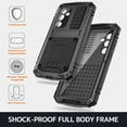 thumbnail image 4 of Compatible Samsung Galaxy S24 Plus Metal Phone Case with Screen Protector,Aluminium Full Body Case Samsung Galaxy S24+ Case with Strap Cases for Samsung Galaxy S24 Plus Case with Kickstand Black, 4 of 7