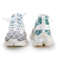 thumbnail image 4 of Moroccan Turquoise Gray Ombre Walking Shoes for Men Woman Lightweight Tennis Fashion Elastic Sports Shoes Cushion Basketball Shoes, 4 of 7
