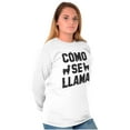 thumbnail image 3 of Como Se Llama Alpaca Animal Humor Long Sleeve TShirt Men Women Brisco Brands S, 3 of 6