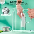 thumbnail image 4 of Baalaka 61oz Glass Pitcher w/Leak-Proof Lid - Heat-Resistant Beverage Carafe for Iced Tea, Coffee & Juice, 4 of 7