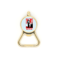 thumbnail image 1 of China Red Education Promotion Map Beer Bottle Cap Opener Stainless Steel Key Chain, 1 of 3