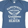 thumbnail image 4 of Inktastic Handpicked for Earth by My Grandma in Heaven Angel Wings Boys or Girls Baby Bodysuit, 4 of 5