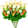 thumbnail image 2 of Sunjoy Tech Tulips Artificial Flowers Faux Silk Tulip Stems for Easter Spring Wreath Wedding Bouquet Centerpiece Floral Arrangement Cemetery Table Décor 14" Tall, 2 of 8