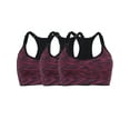 thumbnail image 2 of YouLoveIt 3 pcs Yoga Bra Seamless Sports Bra for Women Yoga Bra Ladies Gym Sports Bra Vest Tank Tops Racerback Sports Bra Middle Impact Sports Bra, 2 of 6