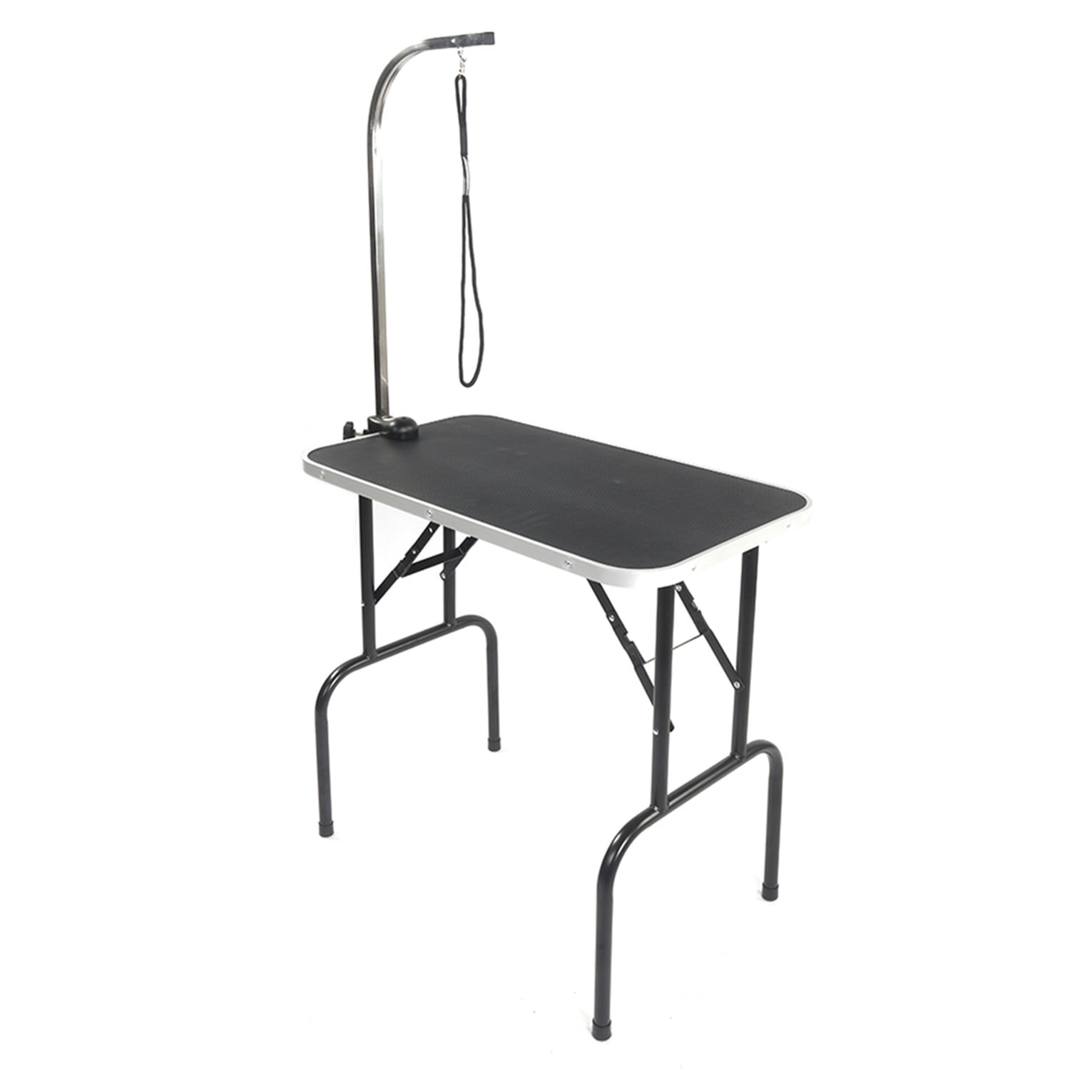 Pefilos 32" Foldable Pet Grooming Table for Small Dogs Cats with Adjustable Arm Noose Pet Grooming Table for Home, Black Pefilos 32" Foldable Pet Grooming Table for Small Dogs Cats with Adjustable Arm Noose Pet Grooming Table for Home, Black
