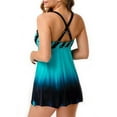 thumbnail image 5 of HAWEE Swimsuits for Women Two Piece Bathing Suits Tummy Control Swimsuit Modest Tankini V-Neck Swim Dress, 5 of 5