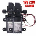 thumbnail image 3 of 72W 12V Water Pump High Pressure Diaphragm Self-priming 160PSI 6L/Min RV Caravan ,Not Damage Pump, 3 of 6