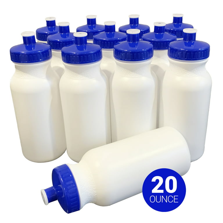 20 Pack Bulk water bottles, 20oz water bottles in bulk, reusable water  bottles bulk, plastic water bottles bulk, bulk water bottles reusable, water  bottles in bulk, Made in the USA. (20) 