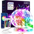 thumbnail image 1 of shiyou-Volivo 100 FT Bluetooth Led Strip Lights Compatible with App Control Remote, 5050 RGB Led Lights for Bedroom, Music Sync Color Changing Lighting for Bedroom, Home, Kitchen, Party Decors, 1 of 4