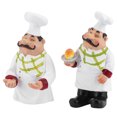 thumbnail image 4 of Gancho de pared Figura de chef de dibujos animados Percha autoadhesiva Decoración de comedor de hotel (BS081/82), 4 of 8