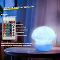 thumbnail image 4 of shiyou-16 Colors Mushroom Night Light Include Remote Control, Mushroom Lamp Dimmable and Rechargeable, 4 of 4