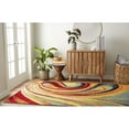 thumbnail image 5 of Home Dynamix Splash Adja Contemporary Abstract Swirl Indoor Area Rug, Red/Blue, 5'2"x7'2", 5 of 6