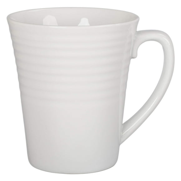 BIA Cordon Bleu Porcelain Ribbed Coffee Mug, One Size, White (903108S4SIOC)