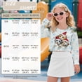 thumbnail image 7 of COEQINE Crop Top for Girls Short Length Long Sleeve Sweatshirt, Fall Winter Crewneck Pullover, Cute Casual Loose Fit Tops for Kids 5-6 Years, Christmas Cat Snowflake, 7 of 7