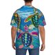 thumbnail image 3 of Fotbe Little Sea Turtles Camisa Estampada de Manga Corta para Hombre, Casual de Verano, Estilo Playero, Sin Arrugas-4X-Large, 3 of 5