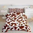 thumbnail image 2 of Homewish Farmhouse Cow Print Bedding Comforter Set 2pcs for Teens,Rustic Animal Cattle Twin Comforter Sets Microfiber,Abstract Geometric Breathable Bedding Set,Breathable Home Decor,Reversible, 2 of 8