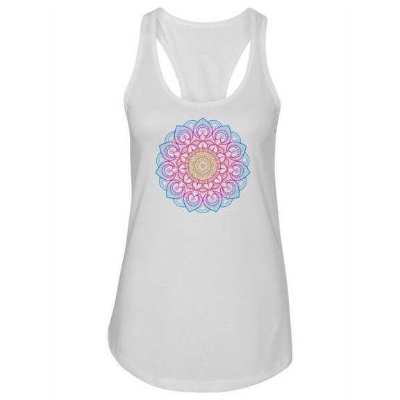 A Flower Mandala Tank Women -Image by Shutterstock, Female Large