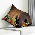 thumbnail image 3 of Red Wines Pillow Covers 24x24 Inch Decorative Throw Pillow Cover, Champagne Grapes Galsses Country Wooden Plank Sofa Pillowcases Accent Cushion Case Home Decor Bedroom Living Room, 3 of 6