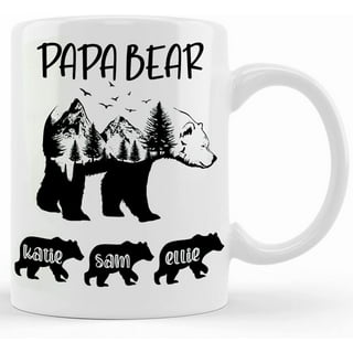 Mama Bear Papa Bear Coffee Mugs Set-14.2oz Funny Ceramic Couples