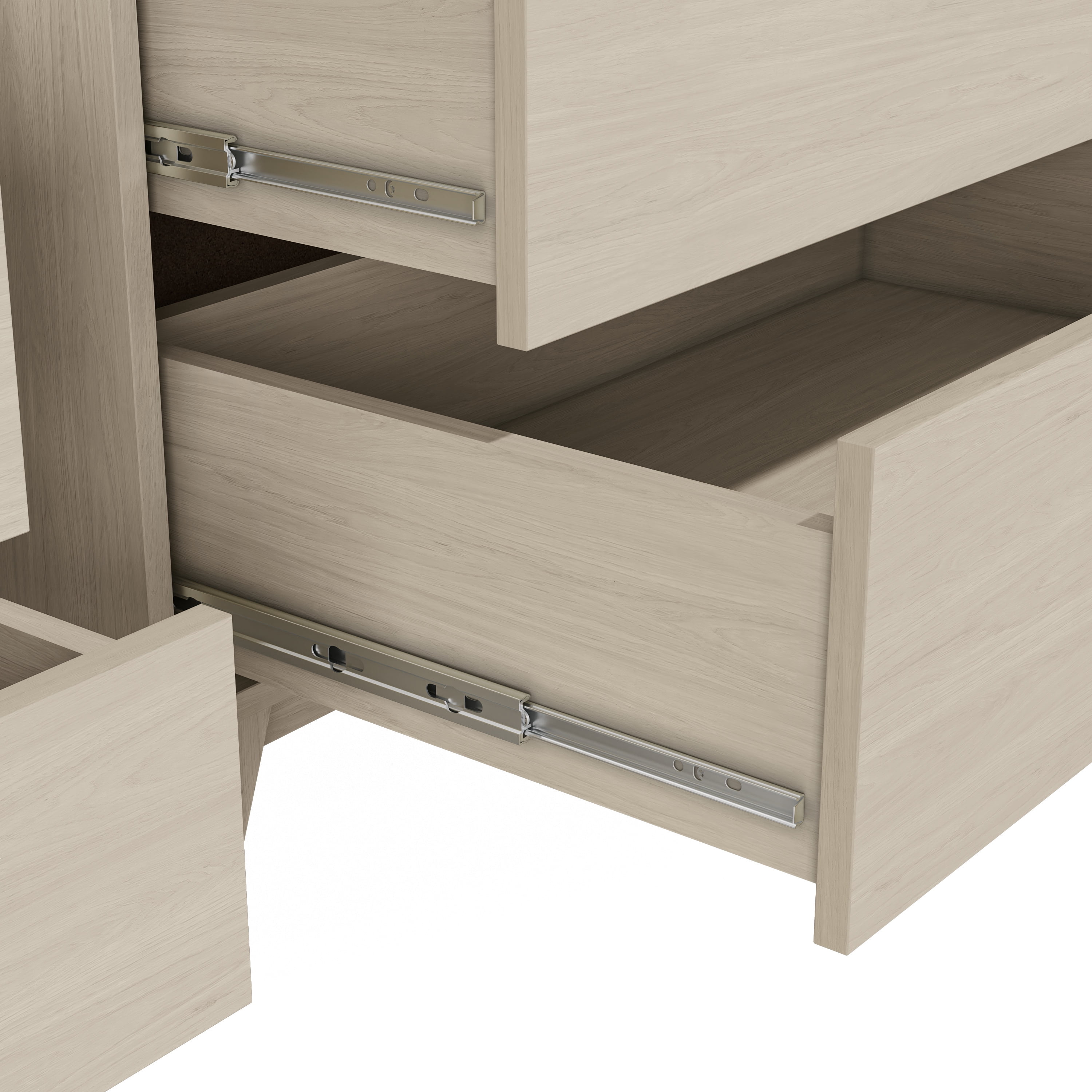 Kappesberg 2-Piece Bedroom Furniture Set with 6-Drawer Dresser and Nightstand, Blonde Oak – Modern Bedroom Storage Combo