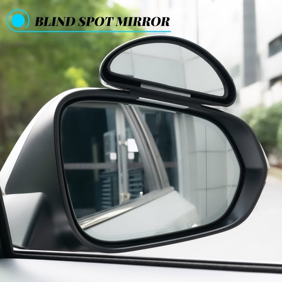 2Pcs Car Blind Spot Mirror Rear View Wide Angle Auxiliary Parking Convex Mirror Clip On