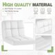 thumbnail image 5 of JJUN Bar Stools Modern Pu Leather Swivel Adjustable Hydraulic Bar Stool Square Counter Height Stool Set of 2 (White), 5 of 8