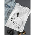 thumbnail image 3 of Cute Funny French Bulldog Dog T-Shirt Women -Image by Shutterstock, Female Small, 3 of 4