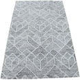 thumbnail image 3 of The Rug Decor TRD6373C811 8 x 11 in.Geometrical Hand Hooked Area Rug, Beige & Silver, 3 of 5