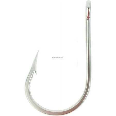 UPC: 0023534182509 | Mustad Southern And Tuna Hook Size 8/0 Forged Knife Edge Point Ringed Eye Salt Water Stainless Steel 10 Per Pack