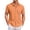 Orange #39, variant on Men's Vacation Shirts Short Sleeve Solid Color Buttons Shirt Regular Fit Summer Casual Dress Shirts, 3XL