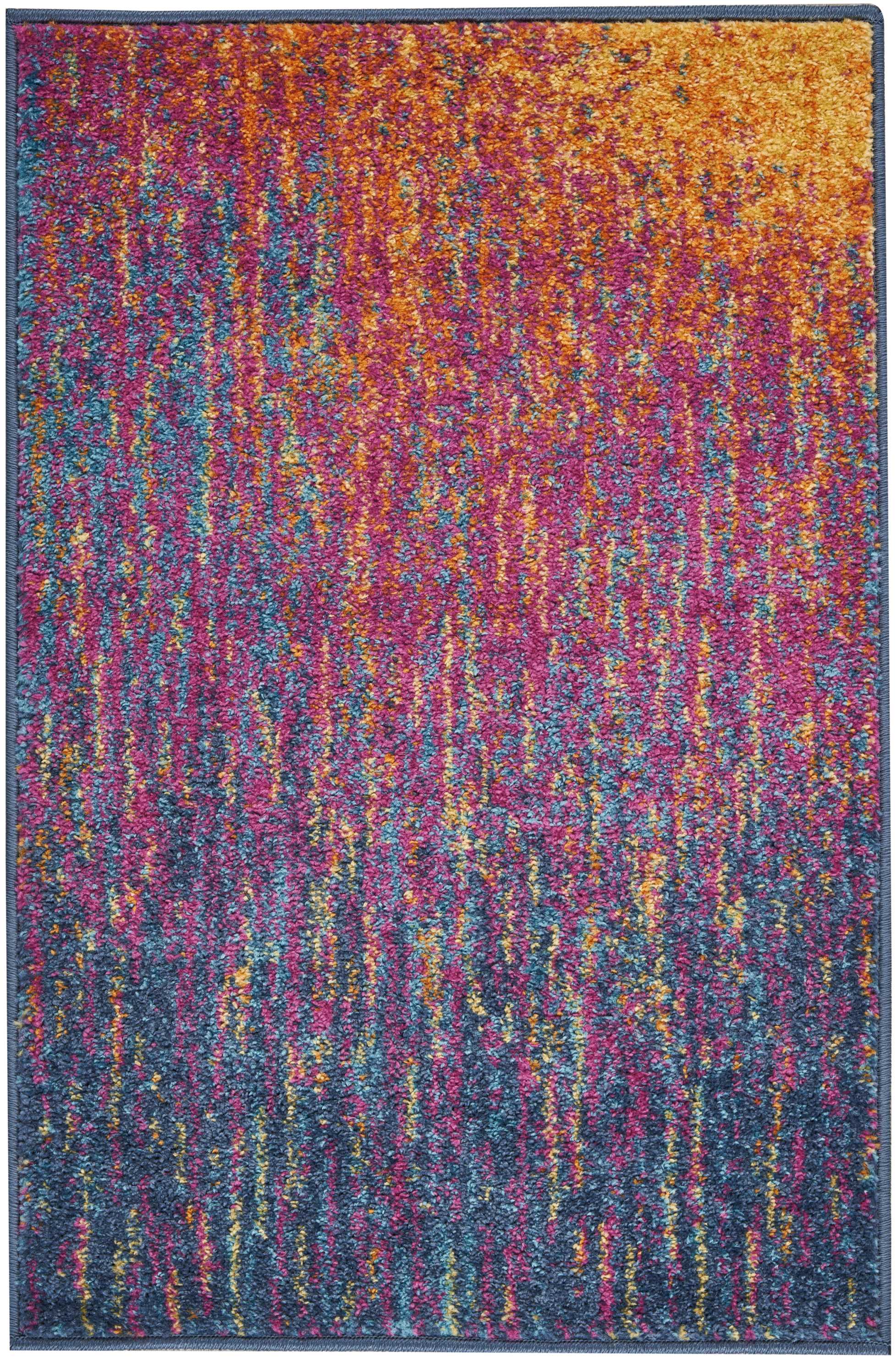Nourison Passion Abstract Multicolor 1'10" x 2'10" Area Rug, (2x2)