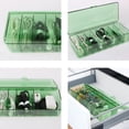 thumbnail image 5 of Plastic Cable Management Box with Lid and 10 Wire Ties, Portable Clear Cord Storage Organizer with 8 Compartments, 5 of 5