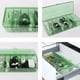 thumbnail image 5 of Caja de plástico para gestión de cables con tapa y 10 bridas, organizador portátil transparente para guardar cables con 8 compartimentos, 5 of 6