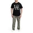 thumbnail image 5 of CafePress - Love Basketball Men's Dark Pajamas - Men's Dark Loose Fit Cotton Pajama Set, 5 of 7