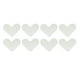 thumbnail image 2 of Etiqueta Engomada De La Alfombra En Forma De Corazón, Cinta Reutilizable Lavable Del Cojín De La Alfombra Blanca 8pcs Para El Piso De Baldosas Para La Cocina, 2 of 7