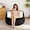Black+White+Grey, variant on Oversized Bean Bag Chair, Multicolor Faux Fur Couch Filled with Soft Shredded Sponge, Large Lounger Sofa for Living Room Bedroom Dorm, Ultra Cozy Comfortable Seating, No Assembly Required, Durable Fa