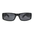 thumbnail image 2 of Locs Gangster All Black Classic Rectangular Cholo Sunglasses, 2 of 4
