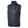thumbnail image 2 of Men's Cutter & Buck Navy New England Patriots Rainier PrimaLoft Eco Insulated Full-Zip Puffer Vest, 2 of 3