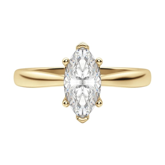1 ct Marquise cut Lab Grown Diamond  Engagement Ring 14k Yellow Gold All Size