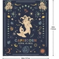 thumbnail image 2 of Capricorn Gifts Blanket 50"x60" - Capricorn Gifts for Women - Capricorn Zodiac Gifts - Capricorn Birthday Gifts - Astrology Gifts for Women - Zodiac Gifts - Constellation Horoscope Sign Gifts, 2 of 6