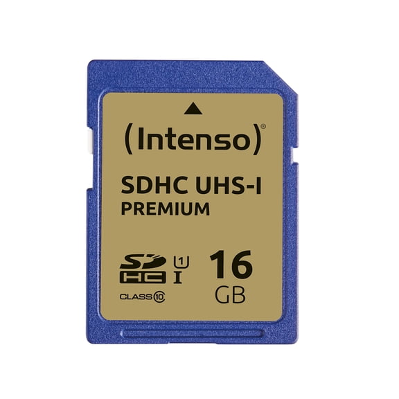 No Author Intenso Premium SDHC Memory Card, Class 10 UHS-I, 16 GB, Blue 16 GB SD