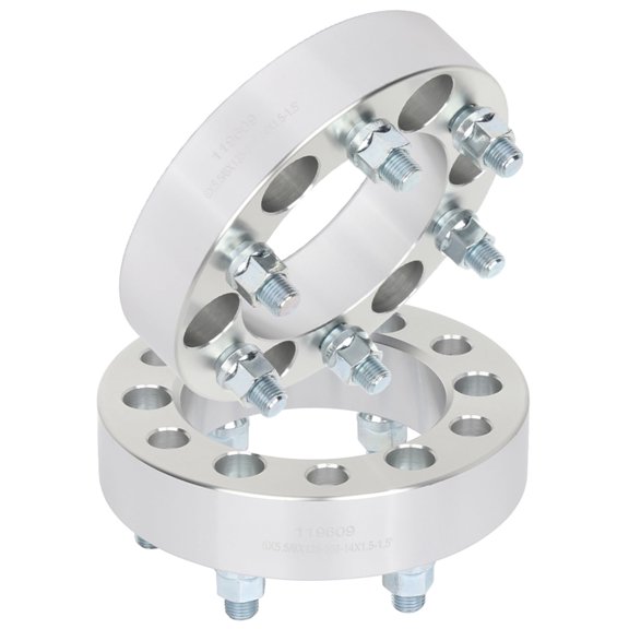 SCITOO 2PCS 1.5" 6 Lug Wheel Spacers Adapters 6x5.5 to 6x135 Wheel Spacers Kits 14x1.5 Studs 108mm fits for 1994-1998 for Chevrolet K1500 1994-2000 for Chevrolet K2500