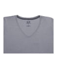 thumbnail image 3 of Playera Fruit Of The Loom para Mujer, Cuello V Manga Corta Jaspe Claro Gris Talla CH, 3 of 4