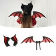 thumbnail image 2 of Bat Ears Wing Headbands Fashionable Gothicism Headpiece Role Playing Headgear for Stylish Women and Party Enthusiasts, 2 of 8