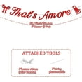 thumbnail image 7 of That's Amore Banner Italian Themed Party Decorations Red Bow Wall Hanging Banner That's Amore Bridal Shower Decor for Women Wedding Bachelorette Engagement Party Decor Supplies, 7 of 7