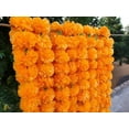thumbnail image 6 of 5 Feet Artificial Marigold Garland Artificial Flowers String Decor for Diwali, Indian Decor, Christmas Décor - Pack of -20, 6 of 6