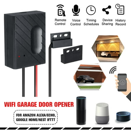 WiFi Smart Switch Garage Door Controller Compatible Garage Door Opener Smart Phone Remote Control APP eWeLink Timing Function (Best Garage Sale App)
