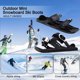 thumbnail image 3 of Monopatín Nieve Corto Mini Patines Esquí Cortos Portátiles Que Caben en Su Mochila, 3 of 9
