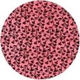 thumbnail image 1 of Ahgly Company Machine Washable Indoor Round Industrial Modern Vermilion Red Area Rugs, 7' Round, 1 of 1
